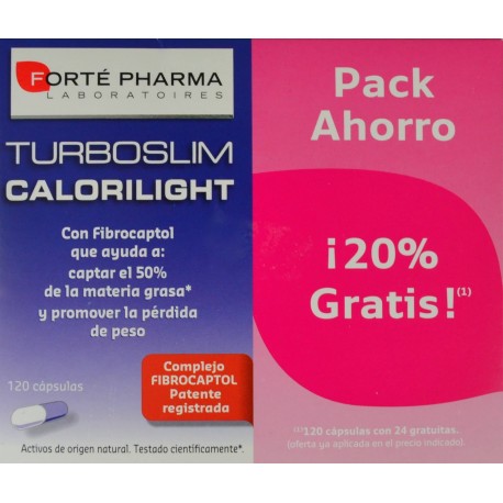 TURBOSLIM CALORILIGHT 120 CÁPSULAS FORTÉ PHARMA
