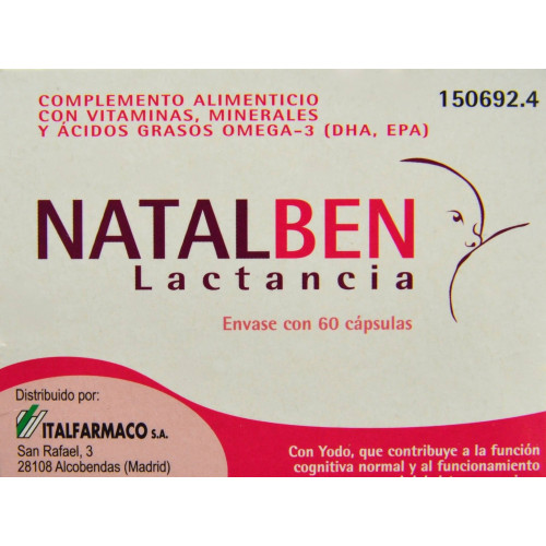 NATALBEN LACTANCIA 60 CÁPSULAS ITALFARMACO