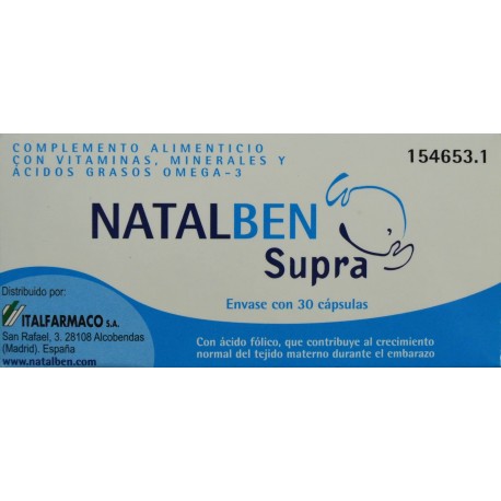 NATALBEN SUPRA 30 CÁPSULAS ITALFARMACO