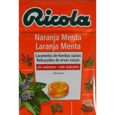CARAMELOS DE HIERBAS SUIZAS NARANJA MENTA RICOLA