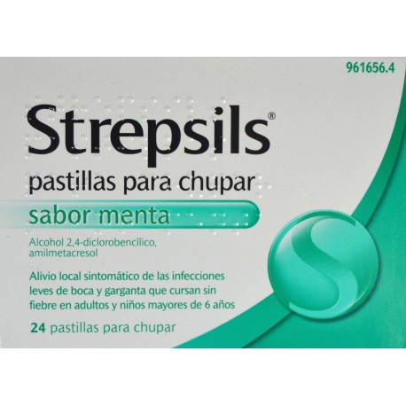 STREPSILS 24 PASTILLAS SABOR MENTA