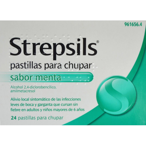 STREPSILS 24 PASTILLAS SABOR MENTA