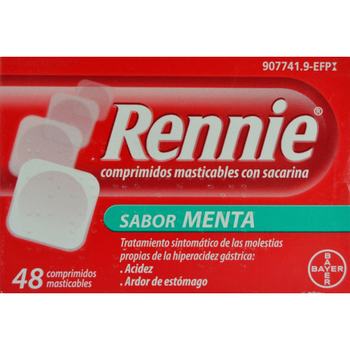 RENNIE SABOR MENTA 48 COMPRIMIDOS BAYER