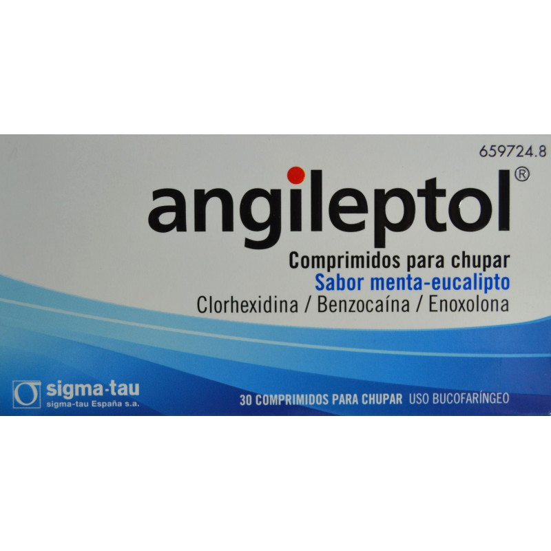 ANGILEPTOL SABOR MENTA-EUCALIPTO 30 COMPRIMIDOS PARA CHUPAR SIGMA-TAU