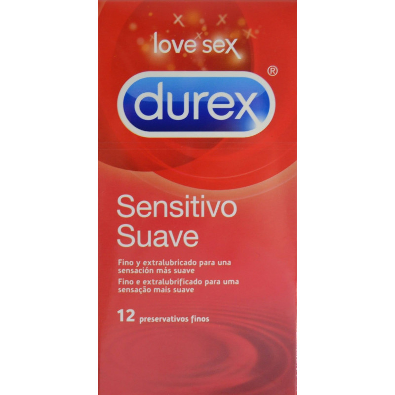 SENSITIVO SUAVE 12 PRESERVATIVOS FINOS DUREX LOVE SEX 