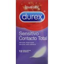 SENSITIVO CONTACTO TOTAL 12 PRESERVATIVOS ULTRAFINOS DUREX LOVE SEX 