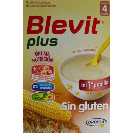 BLEVIT PLUS BIBE SIN GLUTEN 2 X 300 G ORDESA - Farmacia Anna Riba