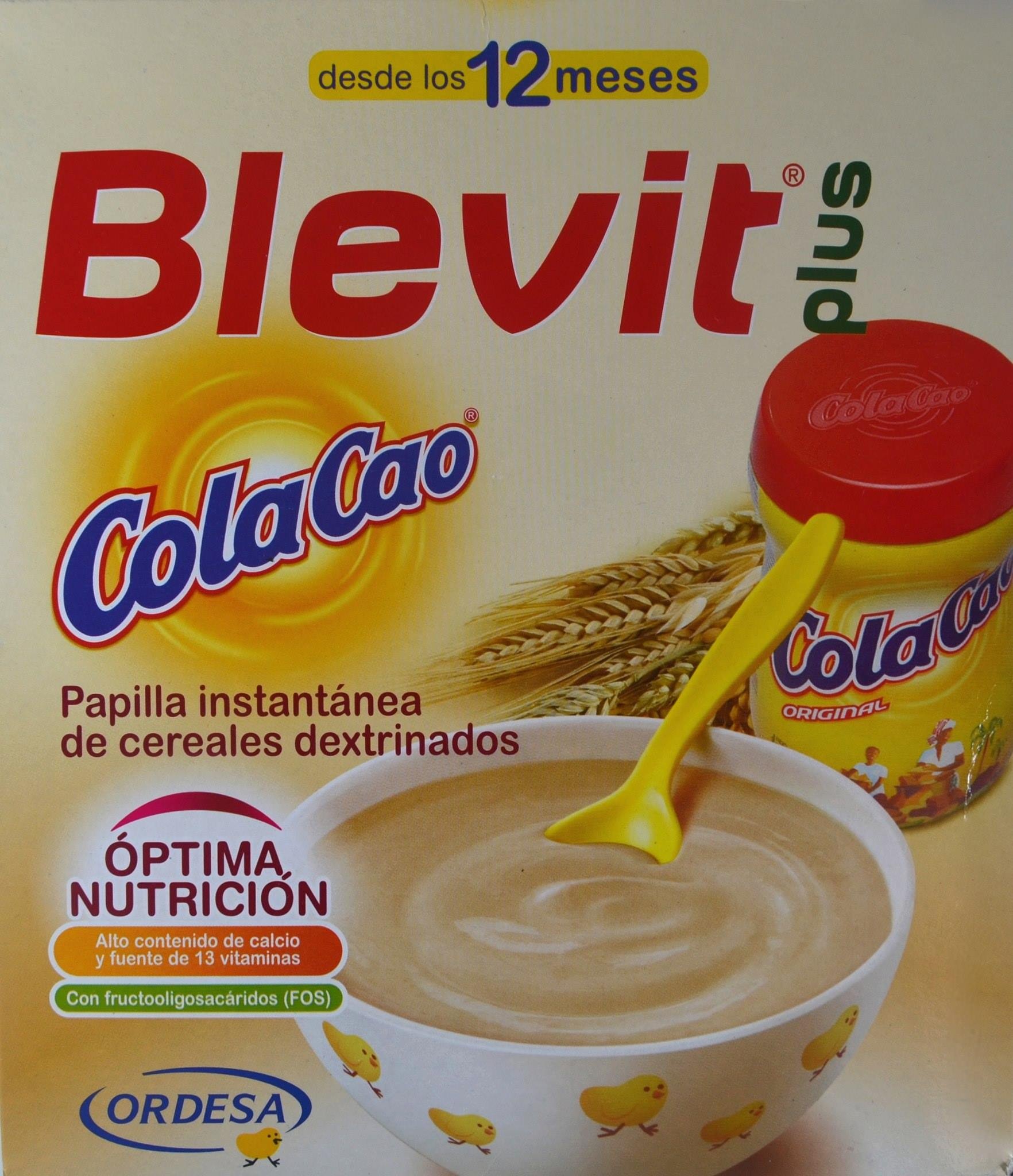 Ordesa Blevit Plus Bibe 8 Cereales y Colacao Polvo 600g