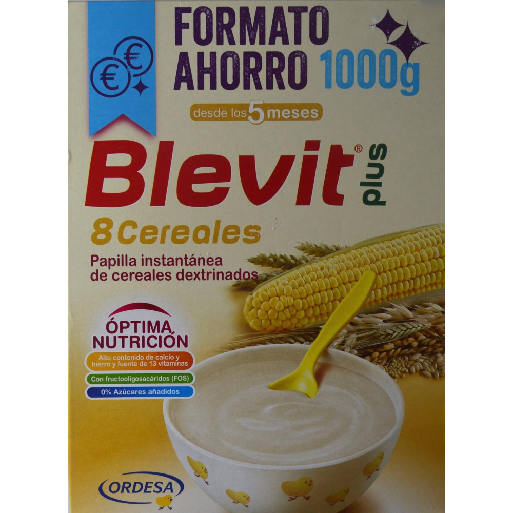 Blevit Plus 8 Cereales con Miel Ordesa 1000g Formato Ahorro