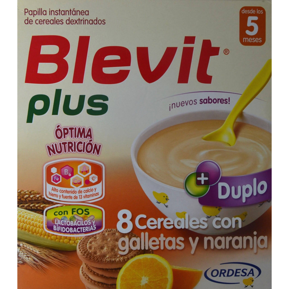 Blevit Plus Duplo 8 Cereales y Galletas María